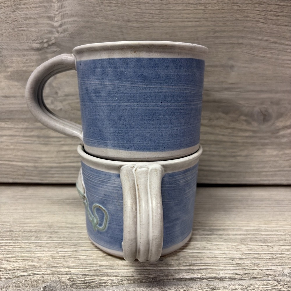 Mikael Carstanjen Sea Shell Pottery Mugs, Set Of 2 (E2) - Picture 4 of 9
